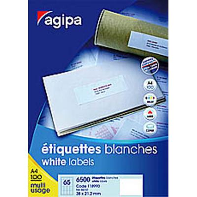 VISIODIRECT Boîte de 1600 étiquettes blanches, Format 105 x 35 mm, impression laser copieur et jet d'encre - Publicité VISIODIRECT Boîte de 1600 étiquettes blanches, Format 105 x 35 mm, impression laser copieur et jet d'encre - Publicité