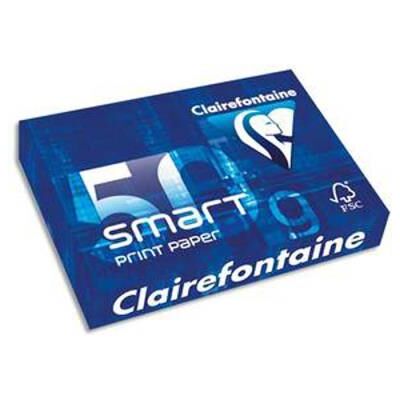 VISIODIRECT Lot de 5 Ramettes de 500 feuilles papier blanc SMART CLAIRALFA 60 grammes format A4 1929 Blanc - Publicité VISIODIRECT Lot de 5 Ramettes de 500 feuilles papier blanc SMART CLAIRALFA 60 grammes format A4 1929 Blanc - Publicité