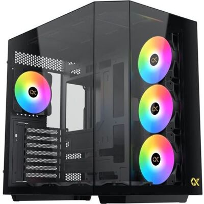 XIGMATEK CUBI II - Boîtier PC E-ATX en Verre Trempé - Noir - Publicité XIGMATEK CUBI II - Boîtier PC E-ATX en Verre Trempé - Noir - Publicité