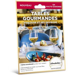 Coffret cadeau Wonderbox Tables gourmandes Toulouse et ses environs - Publicité