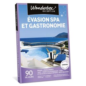 Coffret cadeau Wonderbox Évasion spa et gastronomie - Publicité