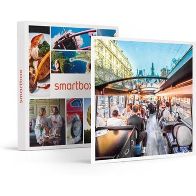 SMARTBOX - Coffret Cadeau Repas insolite 4 plats et visite de Paris dans le bus à impériale Champs-Élysées-Gastronomie - Publicité SMARTBOX - Coffret Cadeau Repas insolite 4 plats et visite de Paris dans le bus à impériale Champs-Élysées-Gastronomie - Publicité