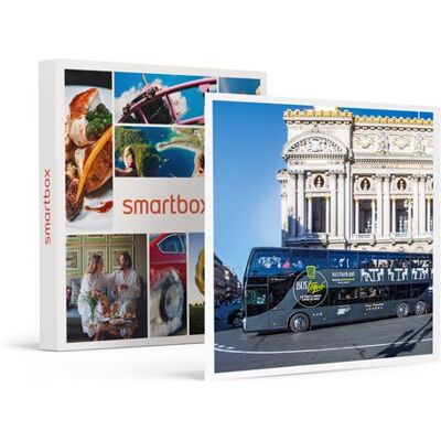 SMARTBOX - Coffret Cadeau Dîner insolite 3 plats avec visite de Paris dans le bus à impériale Le Champs-Élysées-Gastronomie - Publicité SMARTBOX - Coffret Cadeau Dîner insolite 3 plats avec visite de Paris dans le bus à impériale Le Champs-Élysées-Gastronomie - Publicité