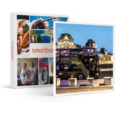 SMARTBOX - Coffret Cadeau Repas insolite 5 plats et visite de Paris dans le bus à impériale Champs-Élysées-Gastronomie - Publicité SMARTBOX - Coffret Cadeau Repas insolite 5 plats et visite de Paris dans le bus à impériale Champs-Élysées-Gastronomie - Publicité