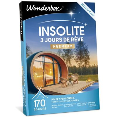 Coffret cadeau Wonderbox Insolite 3 jours de rêve Premium - Publicité Coffret cadeau Wonderbox Insolite 3 jours de rêve Premium - Publicité
