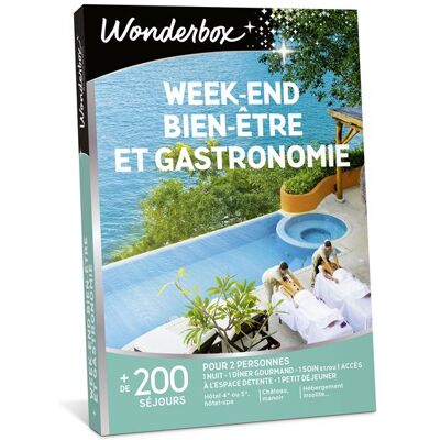 Coffret cadeau Wonderbox Week-end bien-être et gastronomie Edition 2025 - Publicité Coffret cadeau Wonderbox Week-end bien-être et gastronomie Edition 2025 - Publicité