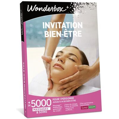 Coffret cadeau Wonderbox Invitation au bien-être - Publicité Coffret cadeau Wonderbox Invitation au bien-être - Publicité