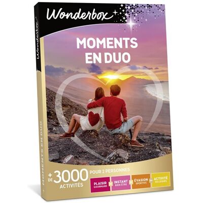 Coffret cadeau Wonderbox Moments en duo - Publicité Coffret cadeau Wonderbox Moments en duo - Publicité