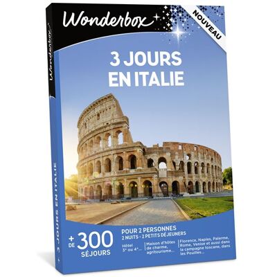 Coffret cadeau Wonderbox 3 jours en Italie pour 2 personnes - Publicité Coffret cadeau Wonderbox 3 jours en Italie pour 2 personnes - Publicité
