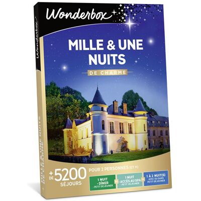Coffret cadeaux Wonderbox Mille et une nuits de Charme - Publicité Coffret cadeaux Wonderbox Mille et une nuits de Charme - Publicité