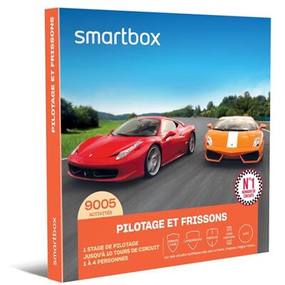 Coffret cadeau SmartBox Pilotage et frissons - Publicité Coffret cadeau SmartBox Pilotage et frissons - Publicité