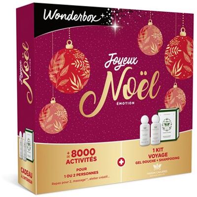 Coffret cadeau Wonderbox 2 en 1 Joyeux Noël Emotion pour 1 ou 2 personnes - Publicité Coffret cadeau Wonderbox 2 en 1 Joyeux Noël Emotion pour 1 ou 2 personnes - Publicité