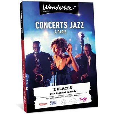 Coffret cadeau Wonderbox Concerts Jazz à Paris pour 2 personnes - Publicité Coffret cadeau Wonderbox Concerts Jazz à Paris pour 2 personnes - Publicité