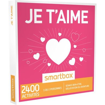 Coffret cadeau Smartbox Je t'aime - Publicité Coffret cadeau Smartbox Je t'aime - Publicité