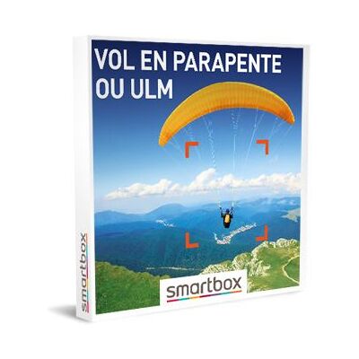 Coffret cadeau Smartbox Vol en parapente ou ULM - Publicité Coffret cadeau Smartbox Vol en parapente ou ULM - Publicité
