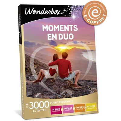 Non communiqué E-coffret Wonderbox Moments en duo - Publicité Non communiqué E-coffret Wonderbox Moments en duo - Publicité