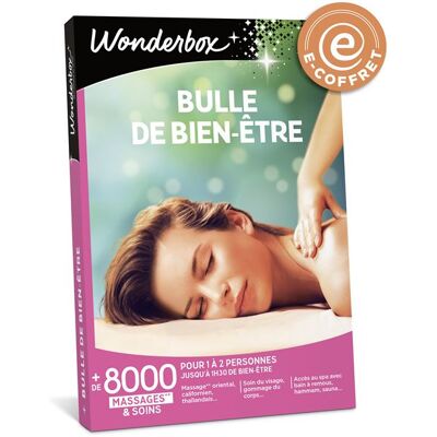 Non communiqué E-coffret Wonderbox Bulle de bien-être - Publicité Non communiqué E-coffret Wonderbox Bulle de bien-être - Publicité