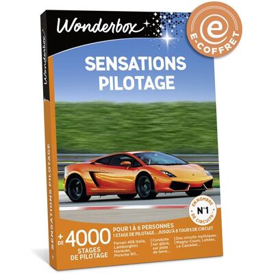 Non communiqué E-coffret Wonderbox Sensations pilotage - Publicité Non communiqué E-coffret Wonderbox Sensations pilotage - Publicité