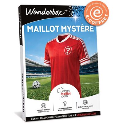 Non communiqué E-coffret Wonderbox Box Maillot de Football mystère - Publicité Non communiqué E-coffret Wonderbox Box Maillot de Football mystère - Publicité