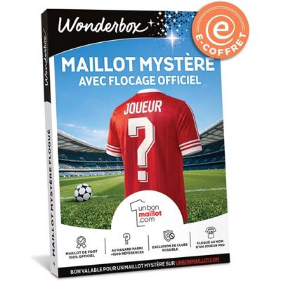 Non communiqué E-coffret Wonderbox Box maillot de Football mystère floqué - Publicité Non communiqué E-coffret Wonderbox Box maillot de Football mystère floqué - Publicité