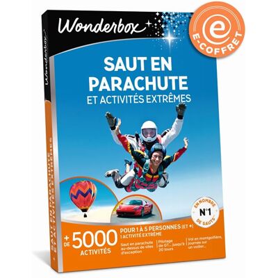 Non communiqué E-coffret Wonderbox Saut en parachute et activités extrêmes - Publicité Non communiqué E-coffret Wonderbox Saut en parachute et activités extrêmes - Publicité