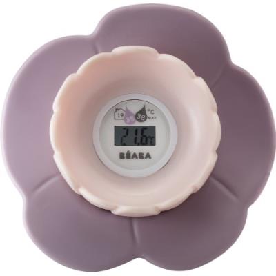 Beaba - thermomètre de bain lotus - poudré rose - Publicité Beaba - thermomètre de bain lotus - poudré rose - Publicité