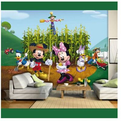 Mur mural Disney Mickey Mouse - Facile à appliquer - Lavable - Collection sous licence - Publicité Mur mural Disney Mickey Mouse - Facile à appliquer - Lavable - Collection sous licence - Publicité