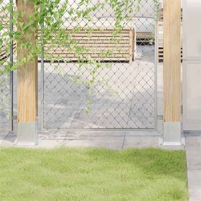 Vidaxl - Bases pour Potes Carrés 12 pcs Argent 121x121 mm Acier Zincé - Bases pour postes - Publicité Vidaxl - Bases pour Potes Carrés 12 pcs Argent 121x121 mm Acier Zincé - Bases pour postes - Publicité
