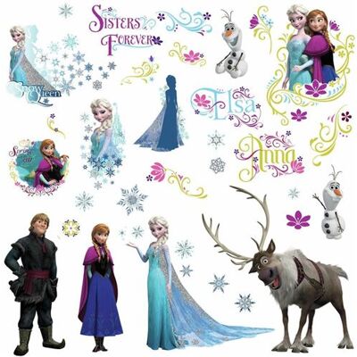RoomMates - RM - DISNEY Frozen - Paillettes - Wall Decals - Publicité RoomMates - RM - DISNEY Frozen - Paillettes - Wall Decals - Publicité