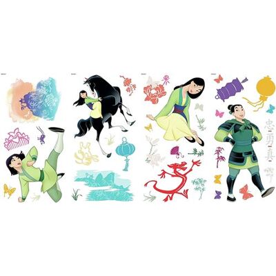 RoomMates sticker mural Mulan junior 44 x 92 cm vinyle 40 pièces - Publicité RoomMates sticker mural Mulan junior 44 x 92 cm vinyle 40 pièces - Publicité