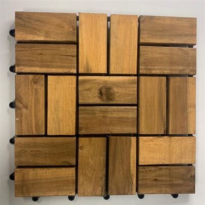Non communiqué Lot de 30 Dalles de Terrasse Clipsable en Bois 31 X 31 cm Hobby Tech - Publicité Non communiqué Lot de 30 Dalles de Terrasse Clipsable en Bois 31 X 31 cm Hobby Tech - Publicité