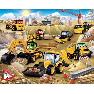 Non communiqué WALLTASTIC Papier peint My First JCB camions tractopelles engins de chantier Walltastic 305x244 CM Multicolors - Publicité Non communiqué WALLTASTIC Papier peint My First JCB camions tractopelles engins de chantier Walltastic 305x244 CM Multicolors - Publicité
