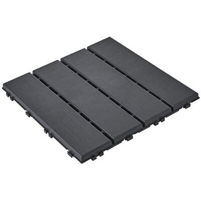 Non communiqué SoBuy Lot de 3 paravents modulables noirs, dalles de sol à assemblage rapide, pavés extérieurs en plastique PP, 31x31x2 cm, capacité de charge 113 kg, SDA14-HGx3 Noir - Publicité Non communiqué SoBuy Lot de 3 paravents modulables noirs, dalles de sol à assemblage rapide, pavés extérieurs en plastique PP, 31x31x2 cm, capacité de charge 113 kg, SDA14-HGx3 Noir - Publicité