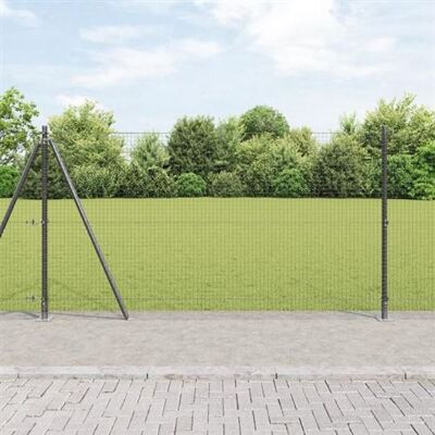 vidaXL Clôture en acier 1.2x10 m Gris Design Moderne - Clôture - Publicité vidaXL Clôture en acier 1.2x10 m Gris Design Moderne - Clôture - Publicité