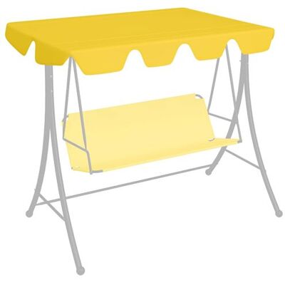 Toit de Remplacement - Jaune - Housse de Siège de Balancelle - Publicité Toit de Remplacement - Jaune - Housse de Siège de Balancelle - Publicité