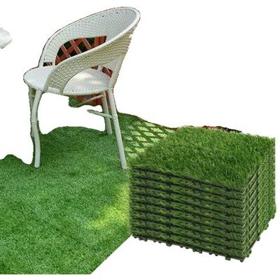 Non communiqué Dalles de gazon artificiel, auto-drainantes, tapis synthétique, HQ-87-vert 6pcs - Publicité Non communiqué Dalles de gazon artificiel, auto-drainantes, tapis synthétique, HQ-87-vert 6pcs - Publicité