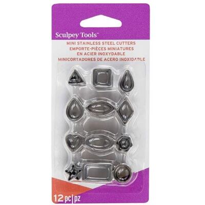 Emporte-pièce Mini en Métal Artemio Premo Sculpey - 12 Formes Géométriques pour Bijoux & Arts du Papier - Publicité Emporte-pièce Mini en Métal Artemio Premo Sculpey - 12 Formes Géométriques pour Bijoux & Arts du Papier - Publicité