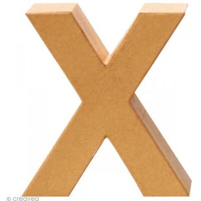 Glorex - X - 17,5 x 15 x 5,5 cm - decorative letter - Publicité Glorex - X - 17,5 x 15 x 5,5 cm - decorative letter - Publicité