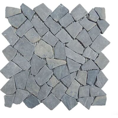 Non communiqué Carrelage de mosaïque/Plaque mosaïque mur et sol en marbre naturel coloris gris - 30 x 30 cm - PEGANE - Gris - Publicité Non communiqué Carrelage de mosaïque/Plaque mosaïque mur et sol en marbre naturel coloris gris - 30 x 30 cm - PEGANE - Gris - Publicité