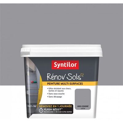 Non communiqué Peinture SYNTILOR, Gris cendré, 0.75 l Gris - Publicité Non communiqué Peinture SYNTILOR, Gris cendré, 0.75 l Gris - Publicité