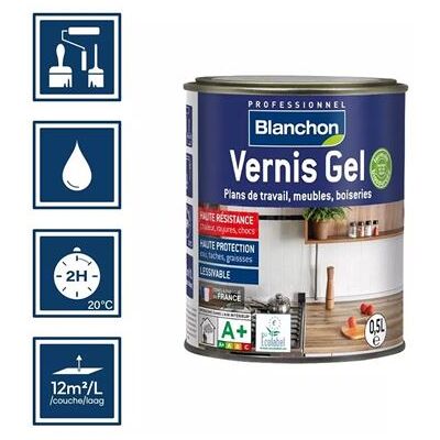 Blanchon Vernis Gel Bois Ciré Air Protect - Finition Bois - Publicité Blanchon Vernis Gel Bois Ciré Air Protect - Finition Bois - Publicité