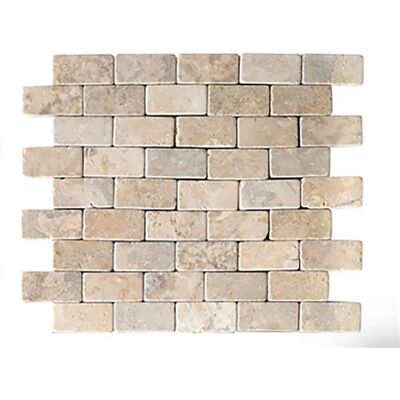 Non communiqué Carrelage de mosaïque/Plaque mosaïque mur et sol en marbre naturel coloris beige mat - 30 x 30 cm - PEGANE - Beige - Publicité Non communiqué Carrelage de mosaïque/Plaque mosaïque mur et sol en marbre naturel coloris beige mat - 30 x 30 cm - PEGANE - Beige - Publicité