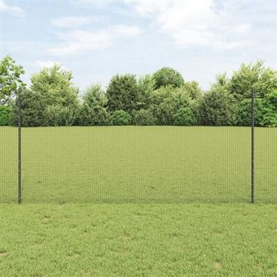 vidaXL Clôture en fil soudé 44 poteaux U gris 1,2x50m acier Extérieur - Publicité vidaXL Clôture en fil soudé 44 poteaux U gris 1,2x50m acier Extérieur - Publicité