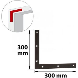 Non communiqué Equerre découpée acier prépeint, H.300 x L.300 x P.4 mm - Publicité Non communiqué Equerre découpée acier prépeint, H.300 x L.300 x P.4 mm - Publicité
