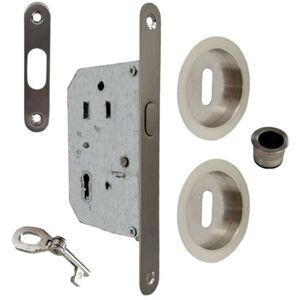 Non communiqué Serrure porte coulissante à crochet - Axe 50mm - Rosaces clé L + tire-doigts + gache - Publicité Non communiqué Serrure porte coulissante à crochet - Axe 50mm - Rosaces clé L + tire-doigts + gache - Publicité