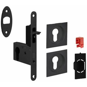 Non communiqué Serrure pour porte coulissante carré noire mat Trou de cylindre i - Publicité Non communiqué Serrure pour porte coulissante carré noire mat Trou de cylindre i - Publicité