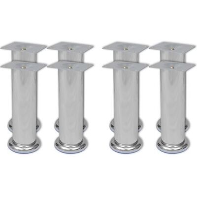 vidaXL Pieds de canapé 8 pcs Ronds Chrome 180 mm - Pieds de canapé - Publicité vidaXL Pieds de canapé 8 pcs Ronds Chrome 180 mm - Pieds de canapé - Publicité