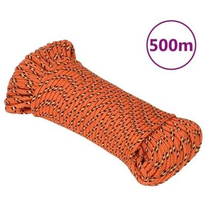 vidaXL Corde de bateau Orange 3 mm 500 m - Corde de bateau - Publicité vidaXL Corde de bateau Orange 3 mm 500 m - Corde de bateau - Publicité