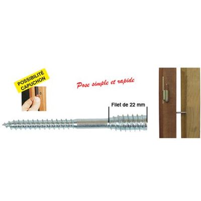 ING Fixations 100pcs Vis pour bois - 6x60mm - Filetto 22mm - Chevilles - Publicité ING Fixations 100pcs Vis pour bois - 6x60mm - Filetto 22mm - Chevilles - Publicité