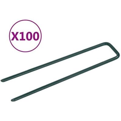Clous pour gazon artificiel vidaXL 100 pièces en fer en U - Clous pour gazon artificiel - Publicité Clous pour gazon artificiel vidaXL 100 pièces en fer en U - Clous pour gazon artificiel - Publicité
